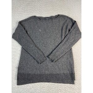 Vince Sweater Womens Medium Gray 100% Cashmere Boat Neck Raglan Knit Pullover